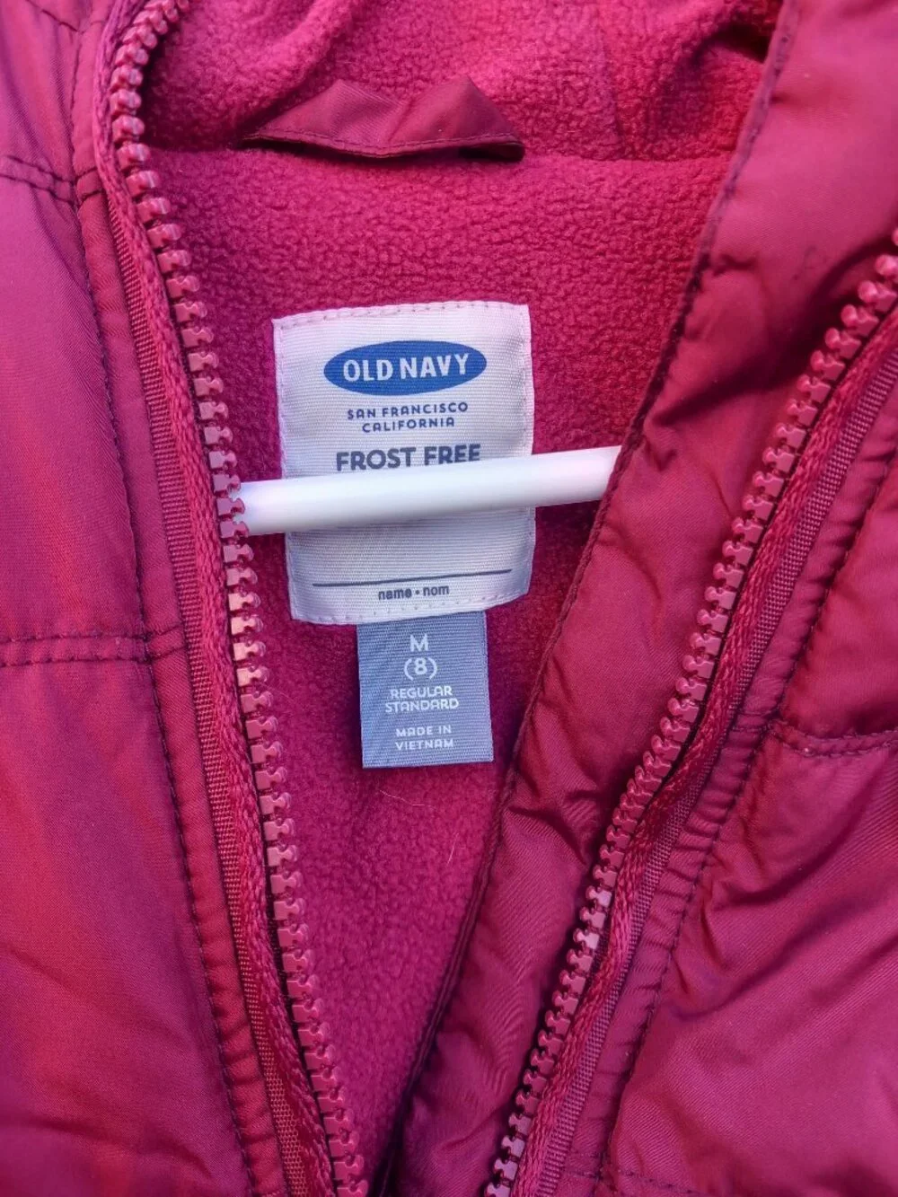 Winter Puffer Coat Child Size 8 - Old Navy